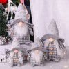 Christmas decoration creativity: dwarf doll with hat, doll decoration, European and American classic lattice faceless doll, Goblin
