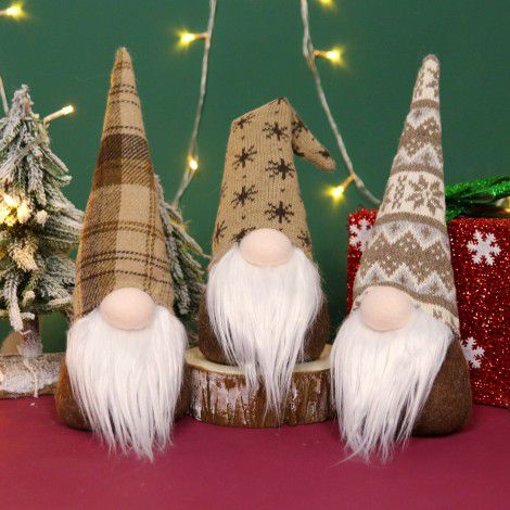  cross border new Christmas home decoration European and American style faceless Old Man Doll window display