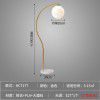Modern simple creative lunar table lamp Nordic ins style living room bedroom bedside net red LED medieval floor lamp