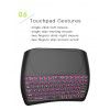 D8 keyboard seven color backlit keyboard large touch wireless flying Mouse Mini Keyboard air flying mouse factory customized private model