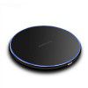 Mirror 10W smart Qi wireless charger metal simple round desktop mobile phone fast charging Wireless charging