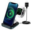 3-in-1 multi-functional wireless charger 15W quick charging bracket for iPhone 1213 mobile phone headset Watch