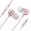 Cross border in ear earphones metal magnetic absorption wired earphones mobile phone computer earphones subwoofer earphones earplugs wholesale