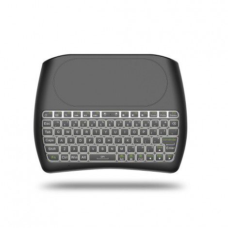 D8 keyboard seven color backlit keyboard large touch wireless flying Mouse Mini Keyboard air flying mouse factory customized private model