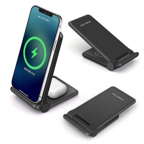Fdgao / vertical folding 20W fast charging Wireless charger is applicable to apple, Samsung, Xiaomi and Huawei mobile phones
