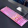 T-wolf spot T80 wired retro punk keyboard luminous USB computer keyboard one set wholesale cross-border