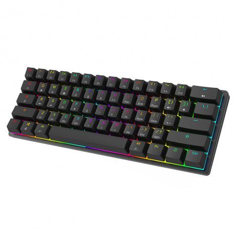 Magic refiner mk22 portable 61 key RGB suspended two-color keycap game office E-sports mechanical keyboard