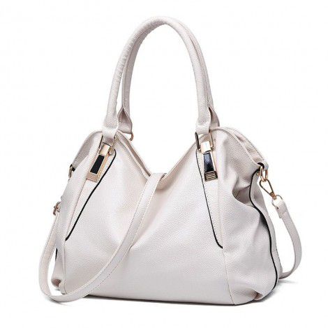Fashionable soft leather handbag with large capacity for women's bags