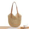 New Handmade Woven Bag Fashion One Shoulder Women's Bag Grass Woven Bag Paper Rope Holiday Beach Bag Shoulder Backpack