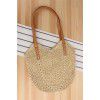 New Handmade Woven Bag Fashion One Shoulder Women's Bag Grass Woven Bag Paper Rope Holiday Beach Bag Shoulder Backpack