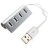 Aluminum alloy USB2.0 4-port HUB computer multifunctional hub laptop one to four extension USB splitter