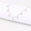 The new s925 sterling silver trendy and stylish eight pointed star collarbone chain versatile necklace